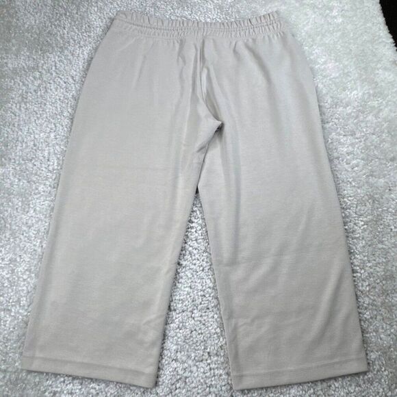 Athleta Seasoft Straight Crop Pant Abalone Grey Beige - Picture 3 of 9